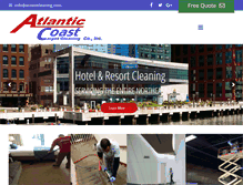 Tablet Screenshot of acoastcleaning.com
